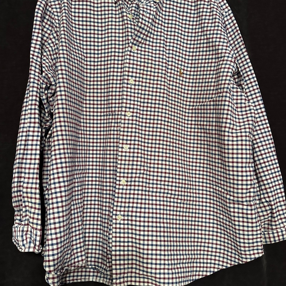Men's Checkered Shirt - Blue and Red